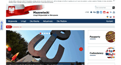 Desktop Screenshot of mazowieckie.pl